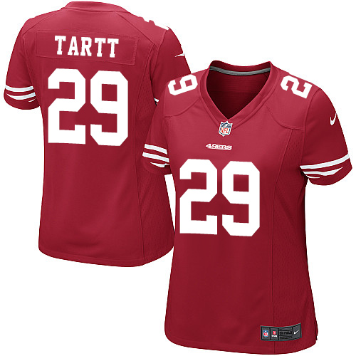 Women's Game Jaquiski Tartt Nike Jersey Red Home - #29 NFL San Francisco 49ers